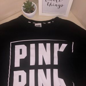 PINK Long Sleeve Pocket Tee